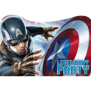 CAPTAIN AMERICA INVITATIONS