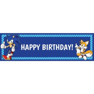 Sonic the Hedgehog Birthday Banner