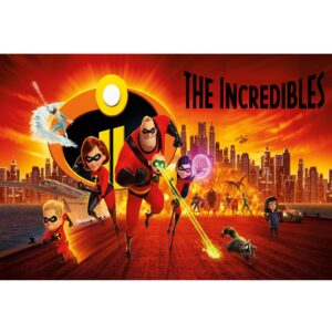 Incredibles 2 A4 Cake Image